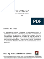 Presentación y Trabajo Contaminación