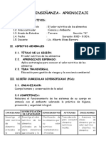 Sesión Del Valor Nutritivo de Los Alimentos