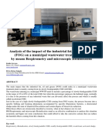 Analysis of FOG Effect in Activated Sludge Process