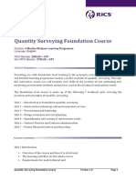 Quantity Surveying Foundation Course