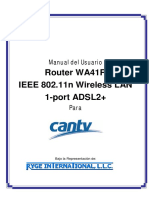 Manual Del Usuario Router WA41R