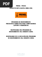 Programa de Mantenimiento Preventivo