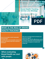 Brand Health Tracking Service Line Strategy: Jemma Lightfoot, BHT SL Lead