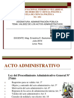 Clase Validez de Los Actos Administrativos 1