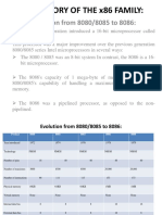 Brief History of The X86 Family:: Evolution From 8080/8085 To 8086