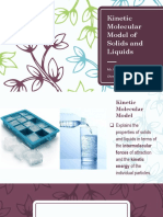 Kinetic Molecular Model of Solids and Liquids