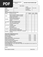 Recovery Room Transfer Sheet44