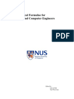 Mathematical Formulae For Electrical and Computer Engineers: Edited by