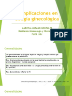 Complicaciones POSTHISTERECTOMIA 2019