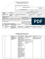 Formato para Planificación Curricular Anual: Dirección Nacional de Currículo