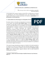 Historia de La Psicología en Dominicana. - .Corregido