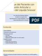 Enfoque Del Paciente Con Derrame Articular y Estudio Del Liquido Sinovial