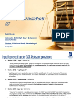 6.case Study On Input Tax Credit Under GST