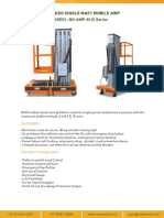 Nido Single Mast Mobile Awp: MODEL: ND-AWP-M (I) Series