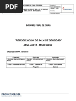 Informe Final de Obra - Marcobre