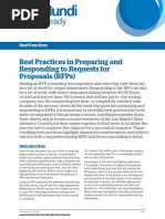 Best Practices For RFPs