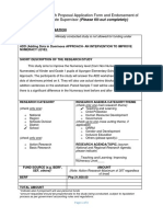 ANNEX 1: Research Proposal Application Form and Endorsement of