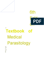 Textbook of Medical Parasitology, 6th Edition