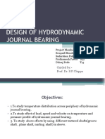 Design of Hydrodynamic Journal Bearing: Guided By:-Prof. Dr. S.P.Chippa