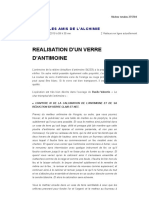 Realisation D'un Verre D'antimoine - Alchimie Pratique