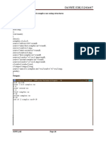 DAVIET/CSE/1241647: Program 12: WAP To Add Complex Nos Using Structures