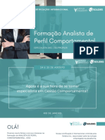 Informações Analista de Perfil Comportamental