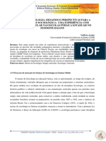 ARTIGO: Ensino de Sociologia