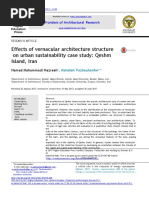 Effects of Vernacular Architecture Structure On Urban Sustainability Case Study: Qeshm Island, Iran