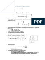 Part 4: Force, Pressure and Torque Measurement: Strain Gauges