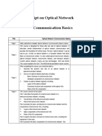 Script On Optical Network Communication Basics