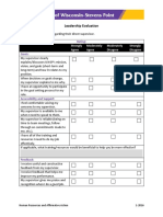 Performance Management - Leadership Evaluation Form