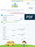 Admission Form Play School