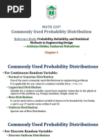  Commonly Used Probability Distribution - SHORT