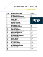 Yellow House Student List