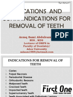 Indications For Removal of Teeth