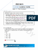 Fluid Mechanics Question Paper PDF