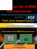 Instruction Set of 8086 Microprocessor by Er. Swapnil V. Kaware