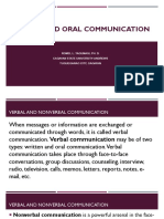 Speech and Oral Communication Let Review