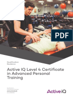 Active IQ Level 4 Certificate in Advanced Personal Training: Qualification Guidance