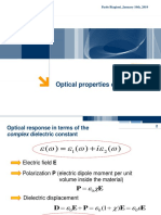 Optical Properties of Metal: Paolo Biagioni, January 10th, 2019