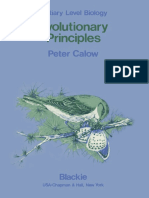 (Tertiary Level Biology) Peter Calow B.SC., Ph.D. (Auth.) - Evolutionary Principles-Springer US (1983)