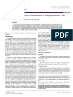 Study On Physico-Chemical Characteristics of Pumpkin Blended Cake