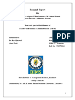 A Comparative Analysis of Performance of Mutual Funds Between Private and Public Sectors