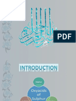 Oxyacids of Sulphur 