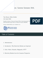 Electricity Markets (Brown, Schafer)