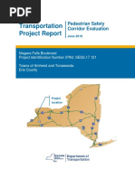 Transportation Project Report: Pedestrian Safety Corridor Evaluation