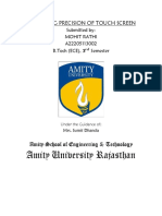 Amity University Rajasthan: Increasing Precision of Touch Screen