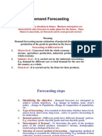 MMS Demand Forecasting