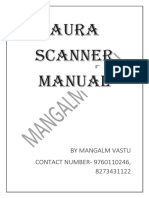 Aura Scanner Manual: by Mangalm Vastu CONTACT NUMBER-9760110246, 8273431122