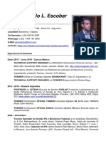 Gonzalo Luis Escobar CV 2019